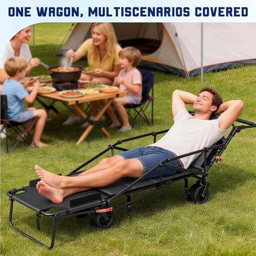 Heavy Duty Folding Wagon (Dark Grey / Large)