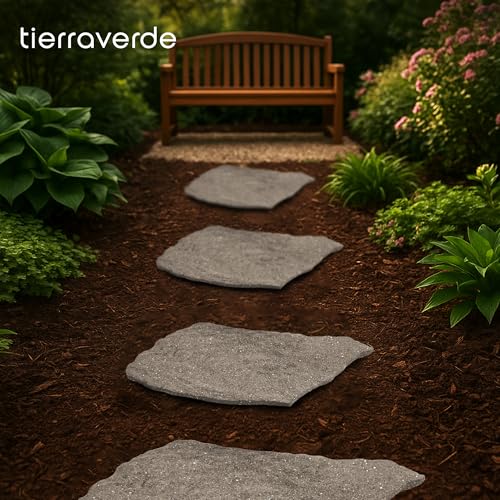 TierraVerde Rubber Stepping Stones (Natural Rock Look)