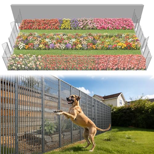 No Dig Garden Fence (Silver / 50"H)