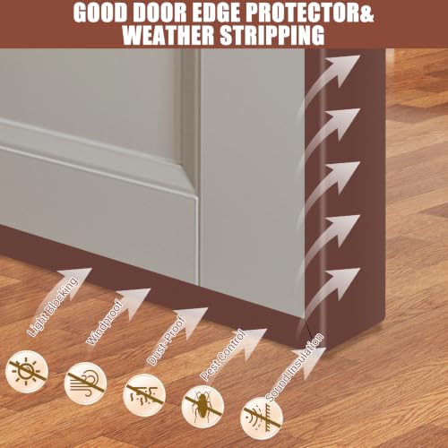 Rubber Edge Trim (Fit 2-1/8" - L20' / Brown)
