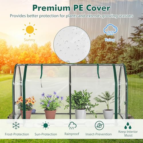 Portable Mini Greenhouse w (Clear)