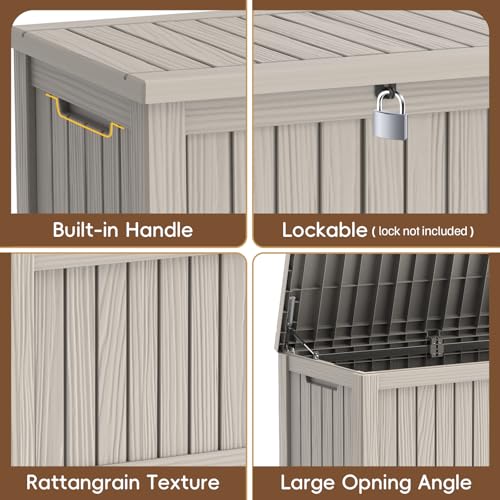 Outdoor Storage Box (Grey / 150 Gallon)