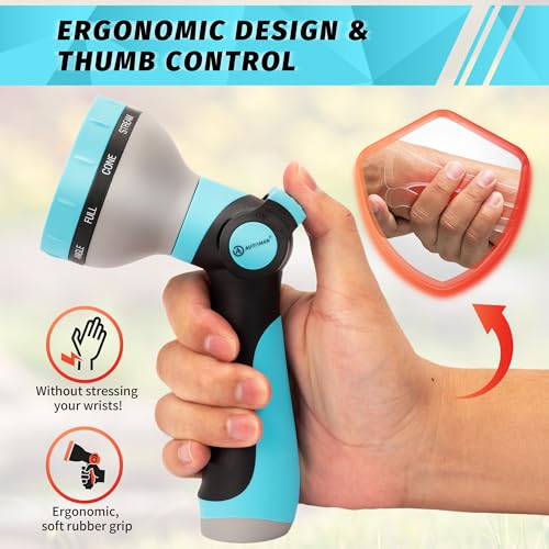 Garden Hose Nozzle Sprayer (Turquoise)