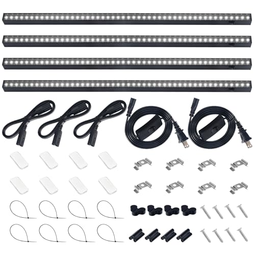 T5 Grow Lights for Indoor Plants (White / 2FT-Black Cover)