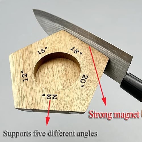 Acacia Rolling Knife Sharpener with 2 Diamond discs and Corundum disc (SET-A)