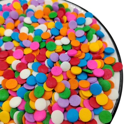 Rainbow Round Sprinkles (Confetti Sprinkles)