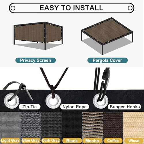 90% Sun Shade Cloth with Grommets