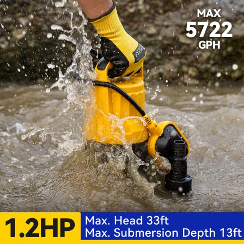 1.2HP Sump Pump (Yellow)