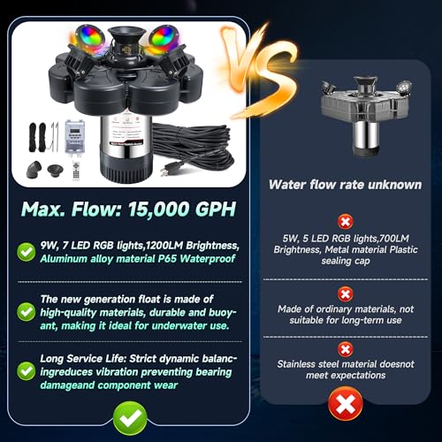 Pond Fountain Aerator (Black E)