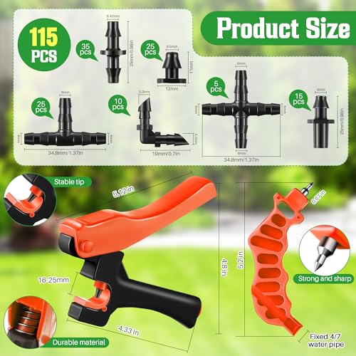 Drip Irrigation Hole Punch Tool (Orange)