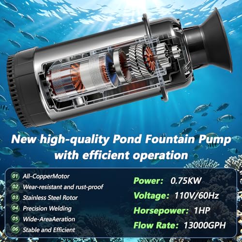 Pond Fountain Aerator (Black a)