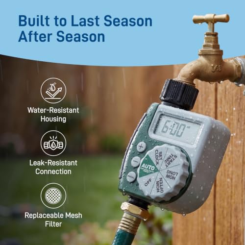 62067 1 Outlet Programmable Digital Hose Watering Timer (2 Count)
