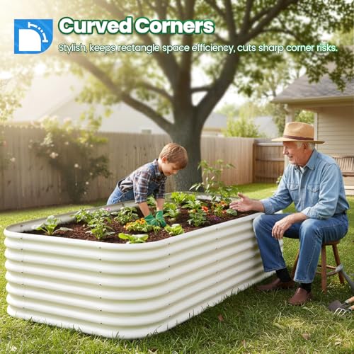 Galvanized Oval Raised Garden Bed Kit