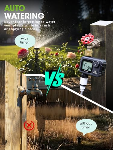 Water Timer for Garden Hose Faucet with Brass Inlet