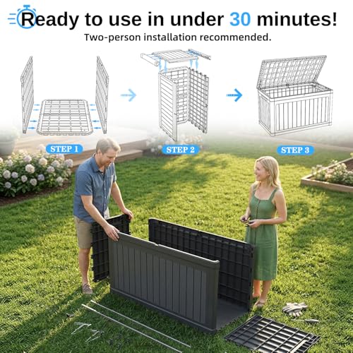 200 Gallon Deck Box (Black / 200 Gallon)