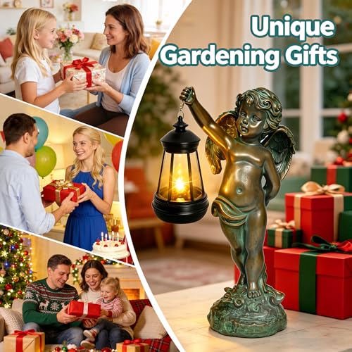 Solar Angel Garden Statues (Angel Boy)