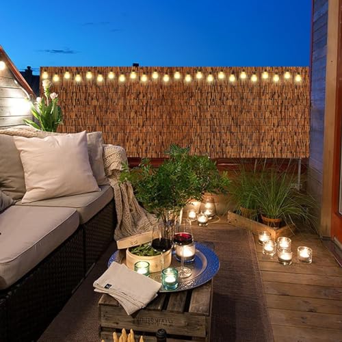 2 Pack Reed Bamboo Screen Fencing (4X6.6FT-2PACK)