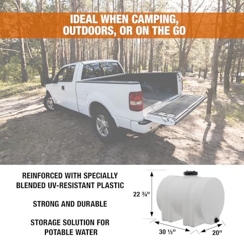 35 Gallon Polyethylene Storage Tank with Legs