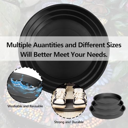 6 Pcs Round Stepping Stone Molds (Round-Black2)