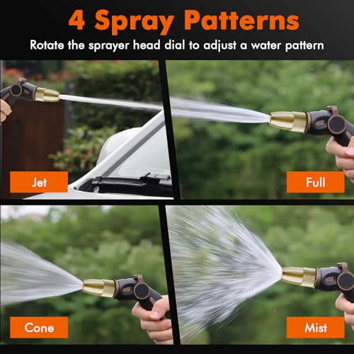 Garden Hose Nozzle (Oil Rubbed Bronze / 4 Watering Patterns)