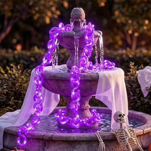 16.4 ft Halloween Chain Lights (Purple / 16FT)