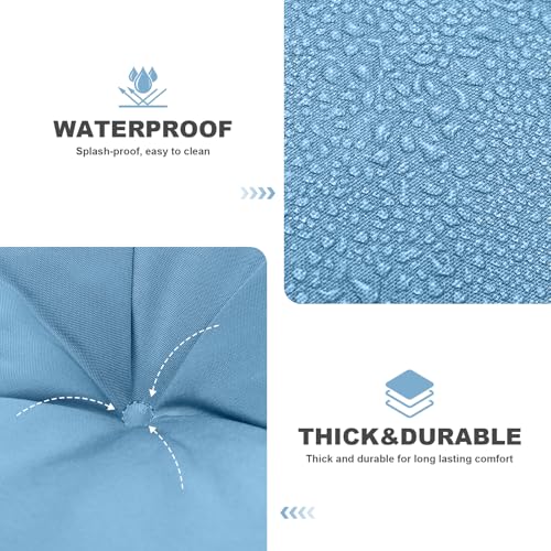 Porch Swing Cushions (Sky Blue / 60x 40 inches)