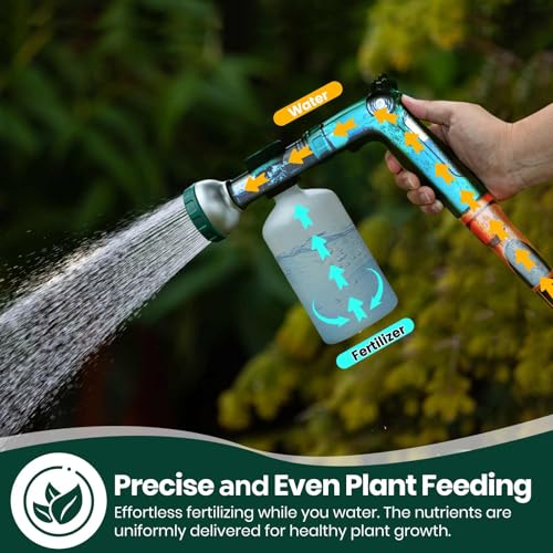 8 Dial Hose Attachment Spray Gun for Liquid Fertilizer (Garden Sprayer (34 oz))