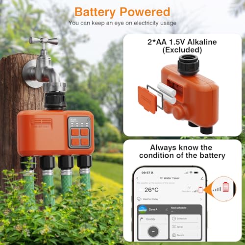 Smart WiFi Sprinkler Timer 4 Zone (4 Outlet)