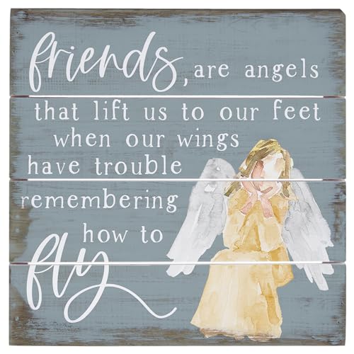 Friends Are Angels 6 inch Wood Sign (Friends Are Angels)