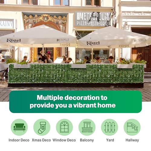 Printed Watermelon Leaf Privacy Fence Screen (39.4x236 in（Type 1）)