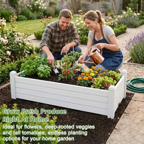 Small Raised Garden Bed (Ashen / 43.31*17.72*12.6)