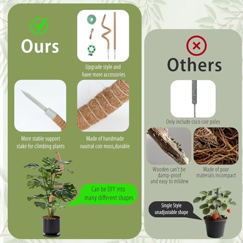 2 Pack Moss Pole (63"- 2 pack)