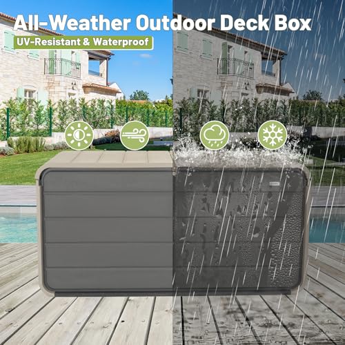 Deck Boxes Outdoor Waterproof