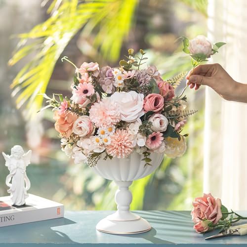 White Urn Vase for Centrepieces (White)