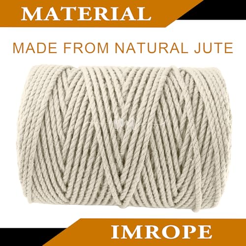 4mm x 500 Feet White Jute Rope (500 Foot)