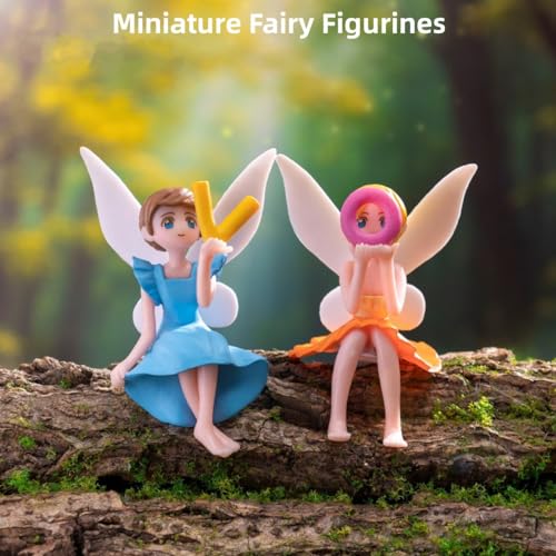 4Pcs Mini Fairy Figurines Set (4 Count)