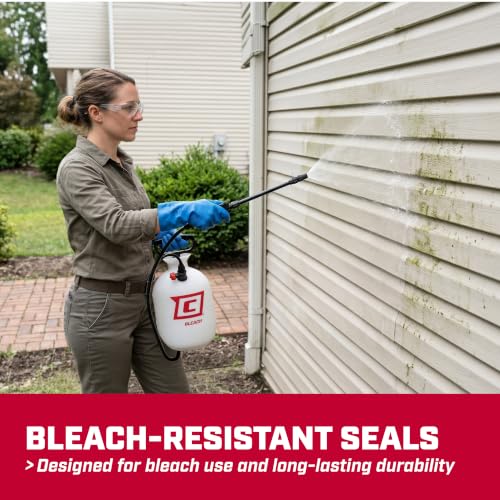 20075 1 Gallon Bleach Pump Sprayer for Cleaning & Disinfecting (1-Gallon Bleach Sprayer)