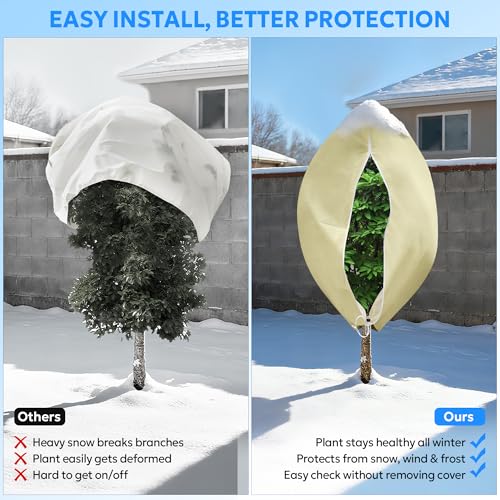 Plant Covers Freeze Protection (31.4"W x 39.3"H (4 pack))