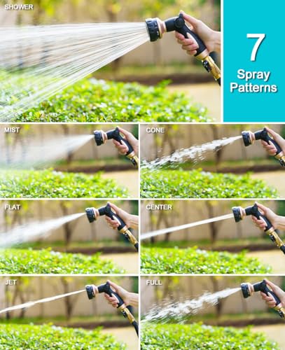 Garden Hose Nozzle 100% Heavy Duty (Dial Modelling / Rose Gold)