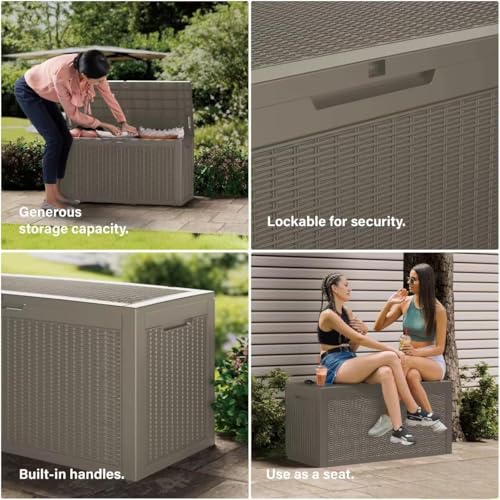 180 Gallon Resin Deck Box