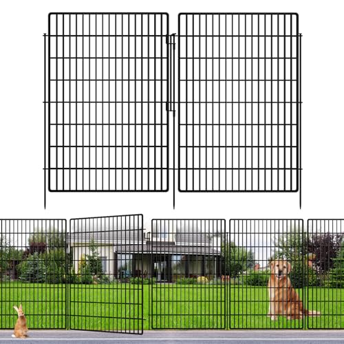 5 Panels Garden Fencing Animal Barrier with Lock (40in(H))