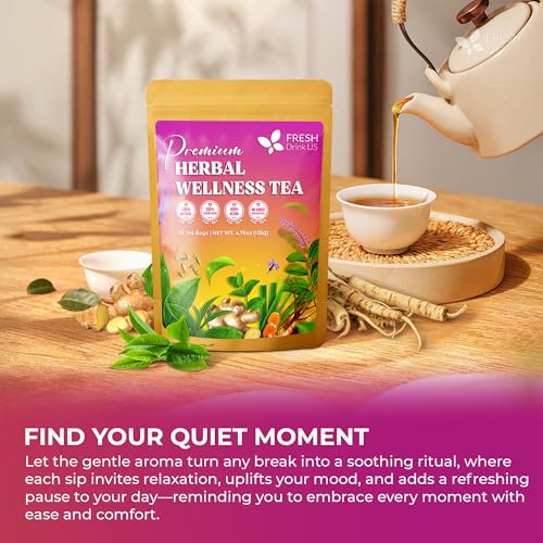 Premium Herbal Wellness Tea Bags (75 Tea Bags)