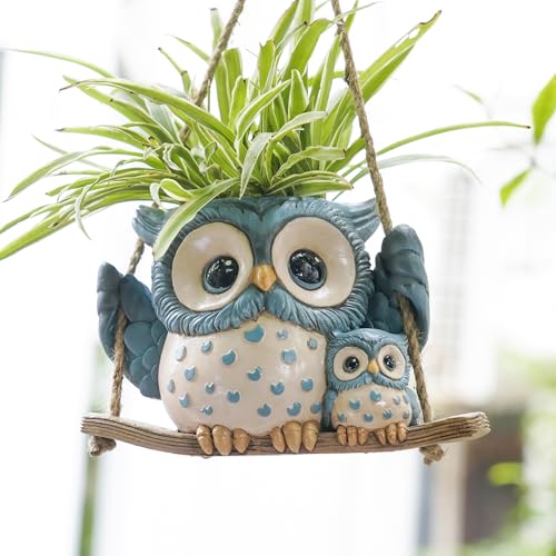 Swing Owl Hanging Planters for Indoor Plants