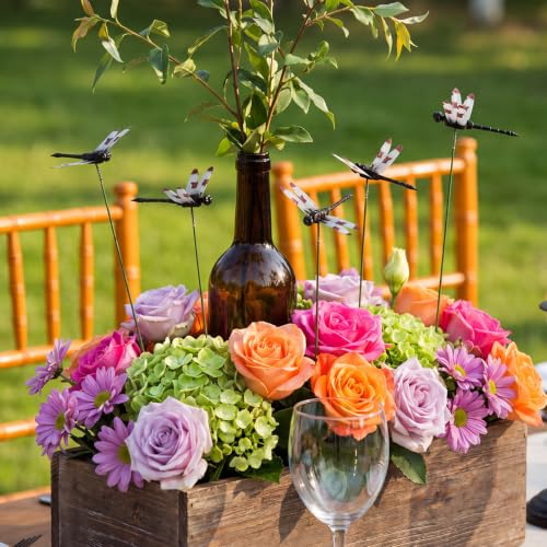 100 Pcs 2.36" 3D Dragonfly Garden Stakes (2.36 Inches)