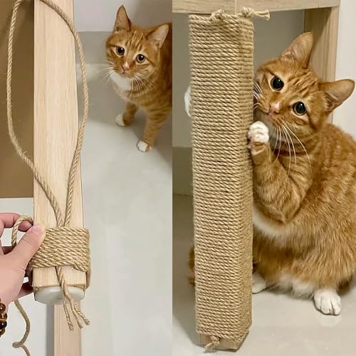 5mm x 164 FT Sisal Hemp Rope Jute Twine for Cat Scratching Post Tree