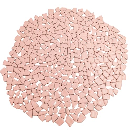1.1LB Irregular Ceramics Mosaic Tiles (Pink)