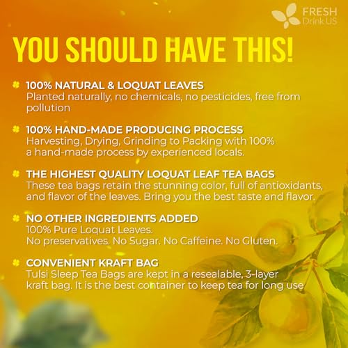 Premium 40 Bags Loquat Leaf Tea (40 Tea Bags)