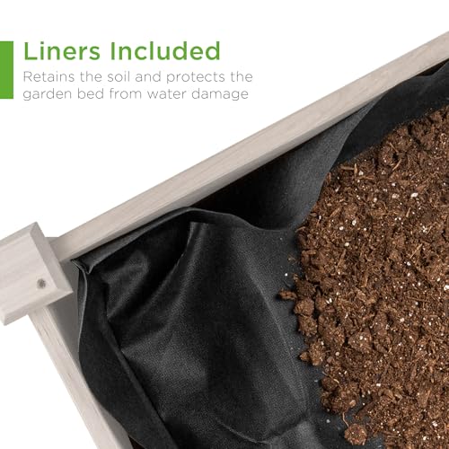 Raised Garden Bed 48x24x32 (White / 48x24x32in)