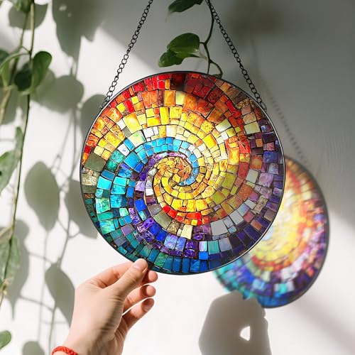 8'' Rainbow Spiral Suncatcher Ornament (Rainbow Spiral)