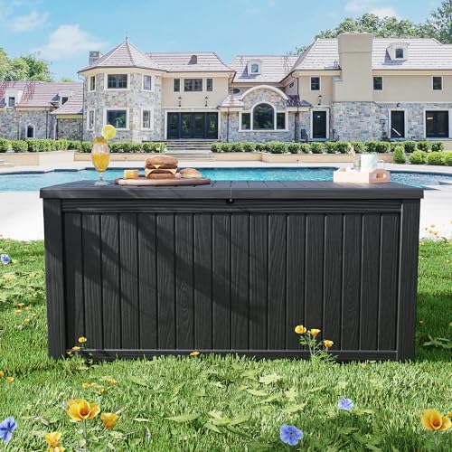 Outdoor Storage Box Waterproof (Black / 200 Gallon)